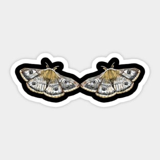 Two Moths Sticker